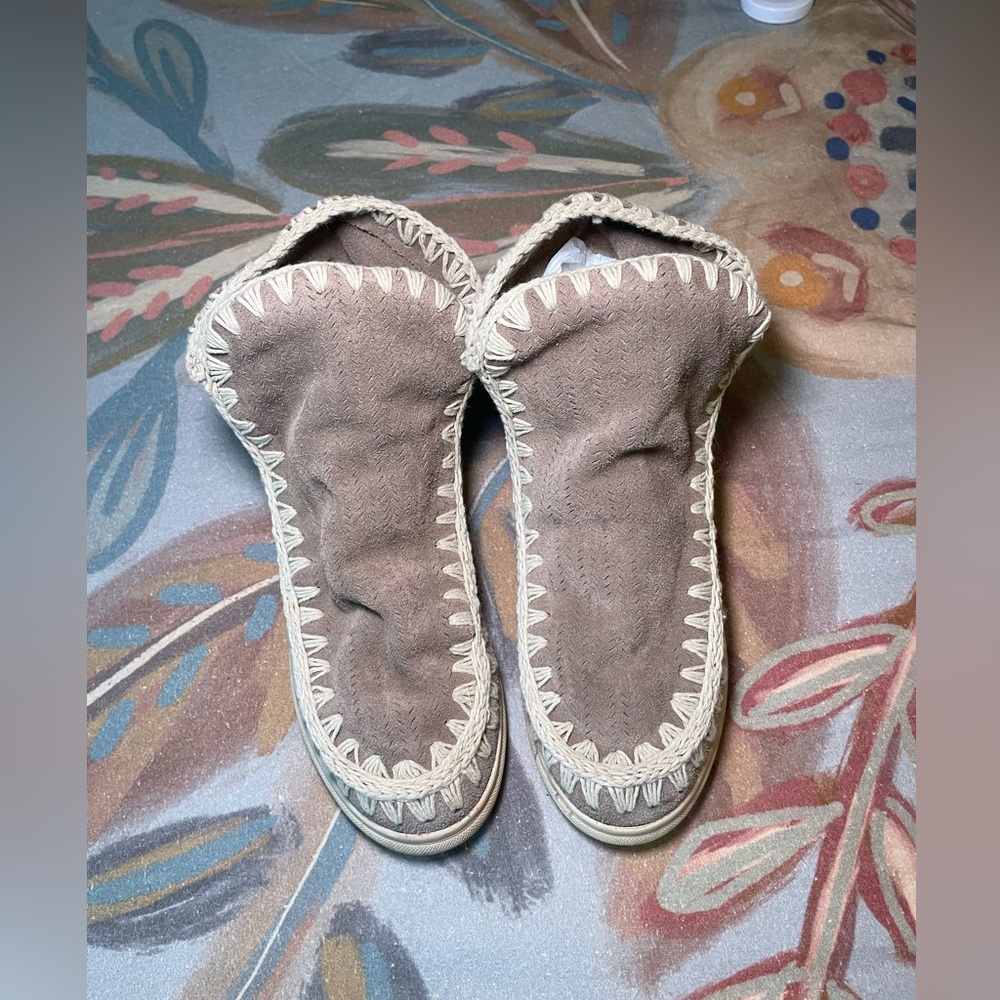 ***SOLD***Mou Eskimo sneaker boots in dove grey suede